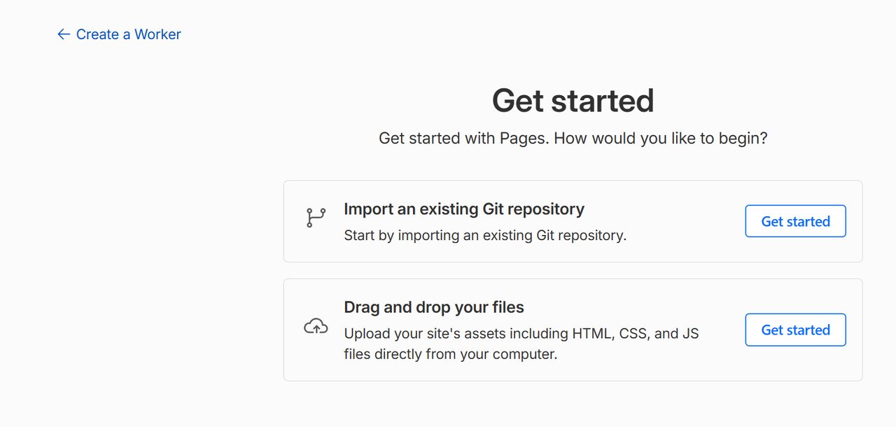1. Create → Pages → Drag and drop your files